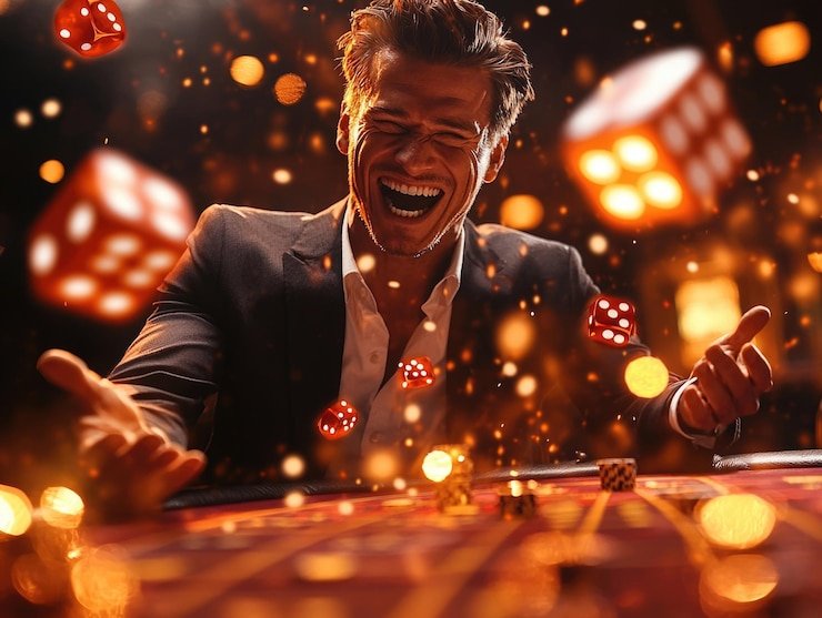 Roda roulette Eropa dengan 37 slot bernomor 0 hingga 36
